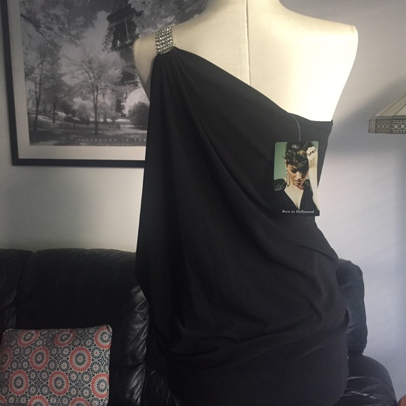 Forplay Greek Goddess Top XS w/Rhinestones. NWT - Picture 2 of 8